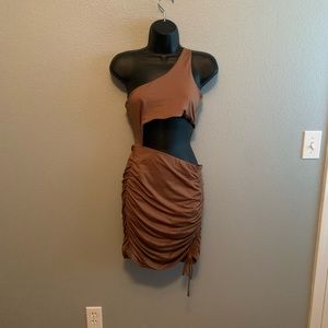 Brand new Baby Boo Brown mini dress